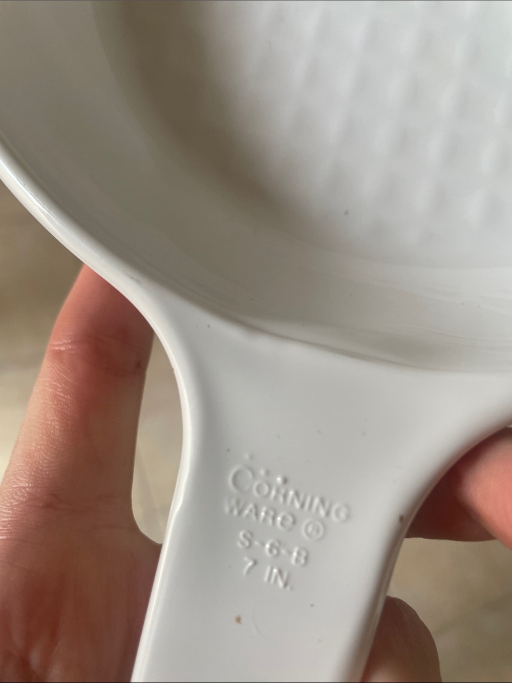 🖤5/$25 cohning ware 7 in iris flowers baking dish with handle - Picture 11 of 15